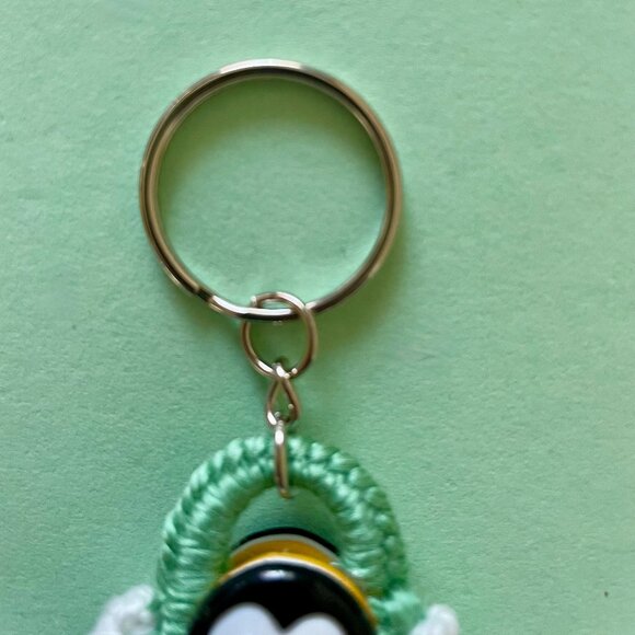 Little Keychain Charm, Crochet Handmade Backpack Charm - Picture 5 of 7